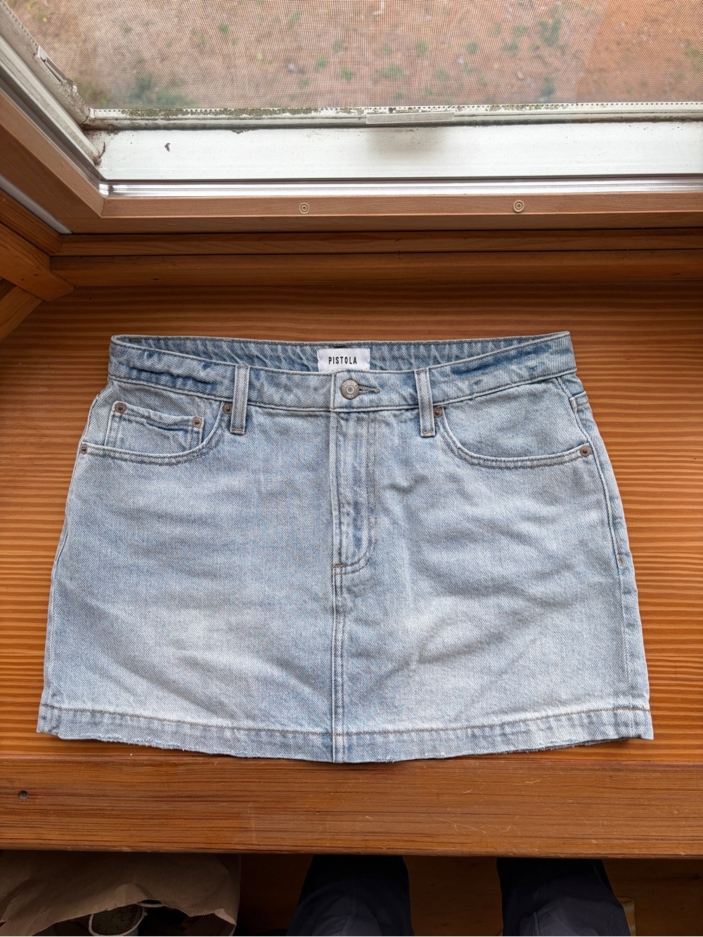 Pistola Denim Mini Skirt